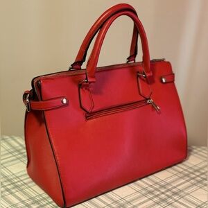 Red leather purse